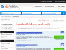 Tablet Screenshot of 123pozicky.sk